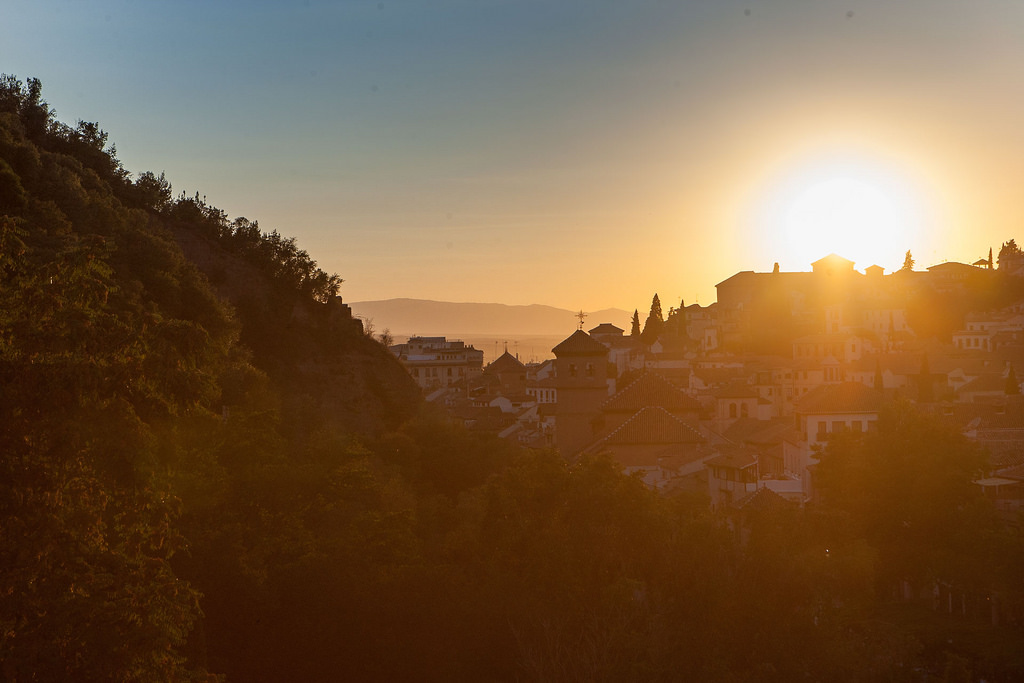 prvate dinner with view of Alhambra Spain spiritual trip
